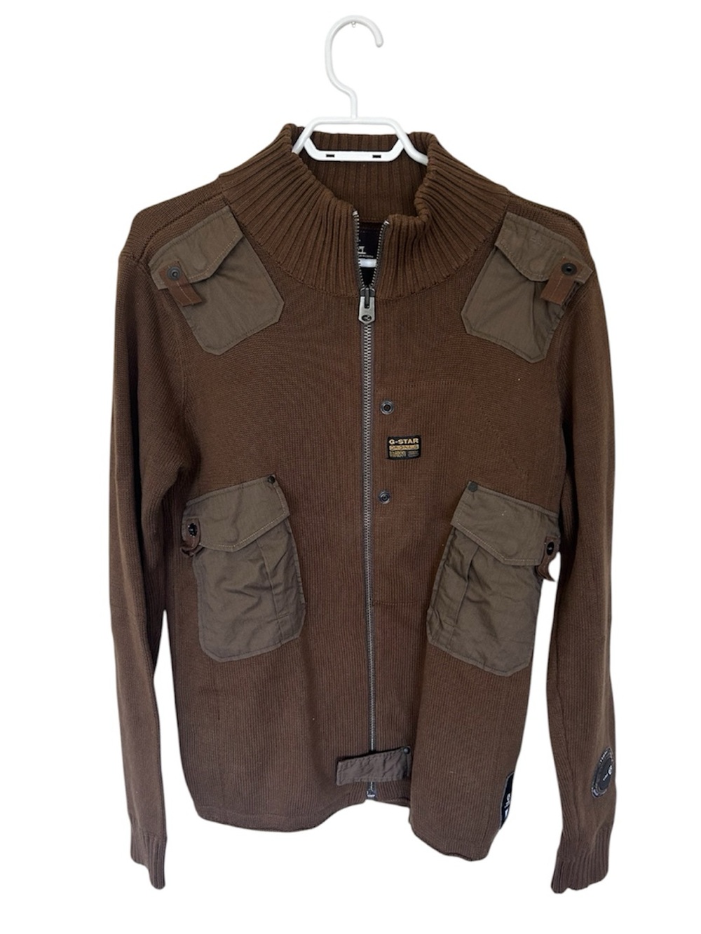 G-Star Raw Weston Blan 1/2 Zip Sweater Size L